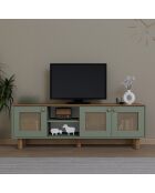 Meuble TV Bohemian vert - 160x56x40 cm