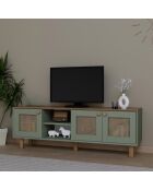 Meuble TV Bohemian vert - 160x56x40 cm
