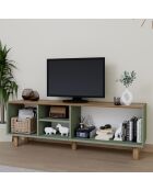 Meuble TV Bohemian vert - 160x56x40 cm