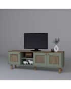 Meuble TV Bohemian vert - 160x56x40 cm