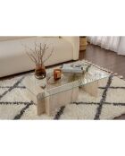 Table basse Flavio travertin - 105x30x65 cm