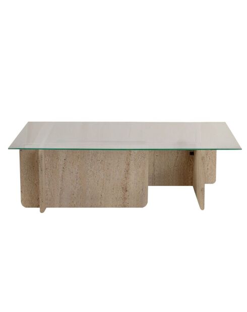 Table basse Flavio travertin - 105x30x65 cm