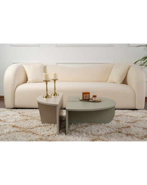 Table basse Orion beige/vert