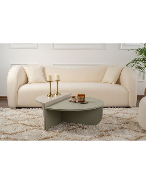 Table basse Orion beige/vert