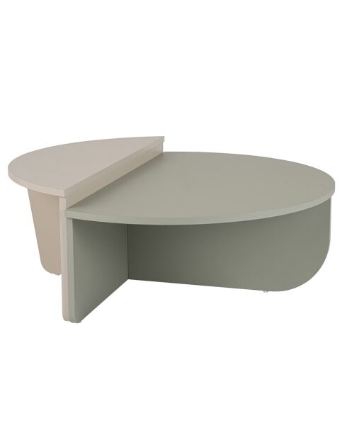 Table basse Orion beige/vert