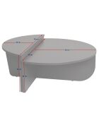 Table basse Orion beige/vert
