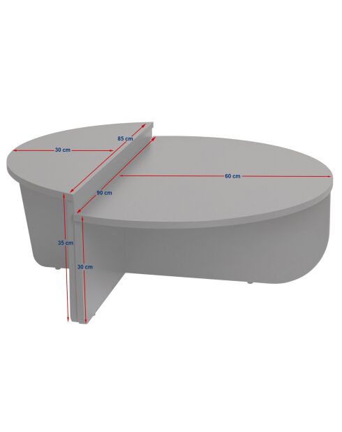 Table basse Orion beige/vert
