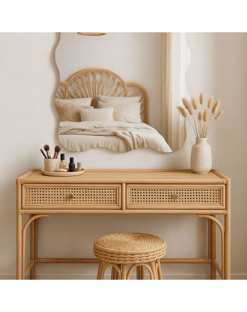 Miroir adhésif Isabelle Wavy transparent - 45x60 cm