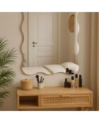 Miroir adhésif Isabelle Wavy transparent - 45x60 cm