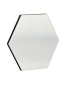 12 miroirs adhésifs Hexagon transparent - 14x7 cm