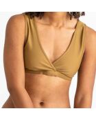 Haut de maillot de bain Bik brun kaki
