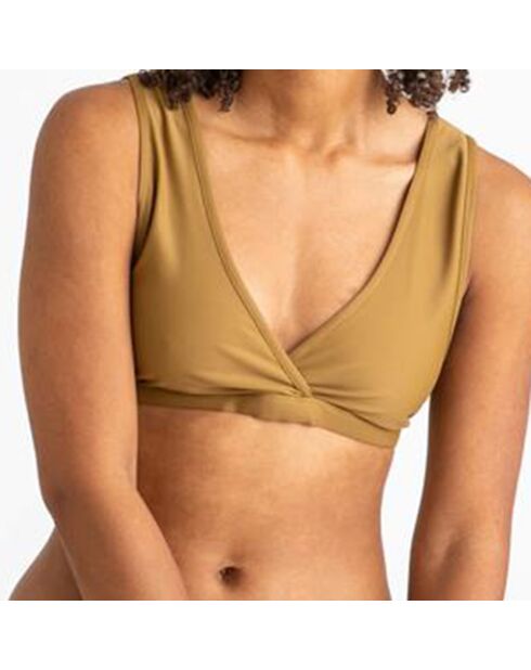 Haut de maillot de bain Bik brun kaki
