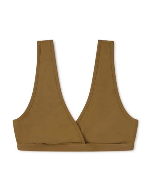 Haut de maillot de bain Bik brun kaki