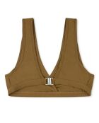 Haut de maillot de bain Bik brun kaki