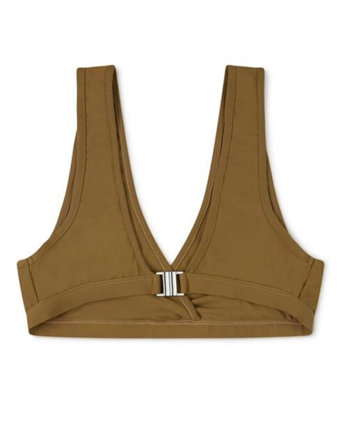 Haut de maillot de bain Bik brun kaki