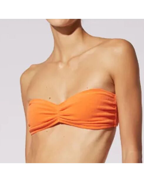 Haut de maillot de bain Tati Terry orange