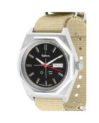 Montre automatique Homme en Tissu Nato Octogone beige