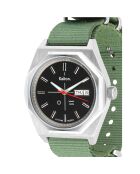 Montre automatique Homme en Tissu Nato Octogone kaki