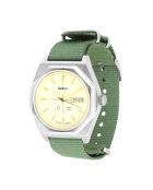 Montre automatique Homme en Tissu Nato Octogone kaki