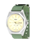 Montre automatique Homme en Tissu Nato Octogone kaki