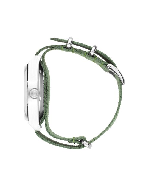 Montre automatique Homme en Tissu Nato Octogone kaki