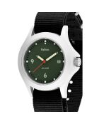 Montre solaire Mixte en Tissu Nato Soleil noir