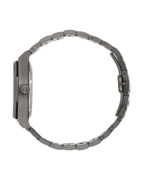 Montre automatique Homme en Acier Octogone noire