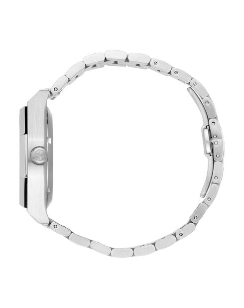 Montre automatique Homme en Acier Octogone argentée
