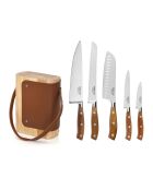 Bloc 5 couteaux de cuisine Ryokan bois - 33x28x3 cm