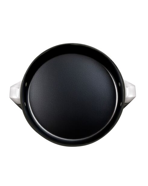 Poêle inox revêtement céramique Eclipse inox/noir - D.30 cm