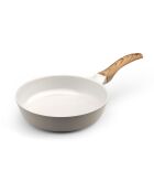 Poêle revêtement en céramique Mythic blanc/gris - D.24 cm