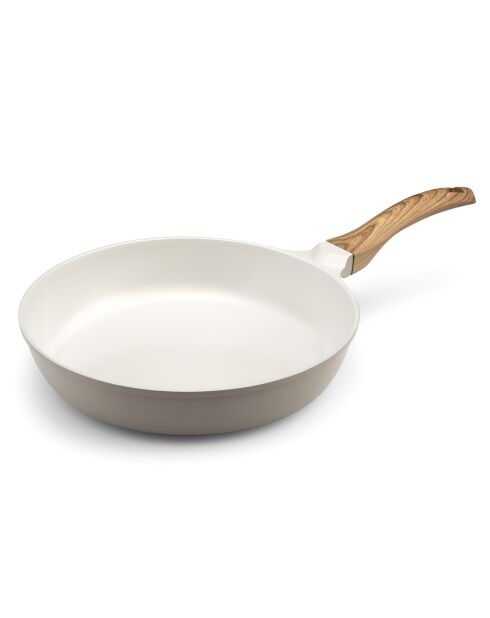 Poêle revêtement en céramique Mythic blanc/gris - D.28 cm