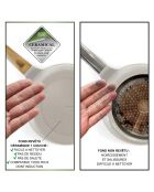 Sauteuse revêtement en céramique Mythic blanc/gris - D.24 cm