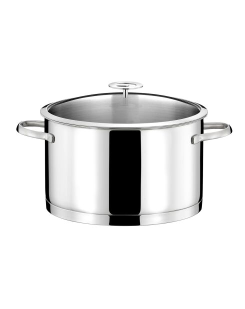 1 Faitout inox Elysée  inox/noir - 60x30x40 cm