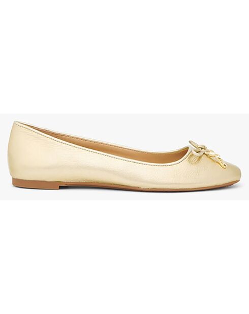 Ballerines en Cuir Noriflat dorées
