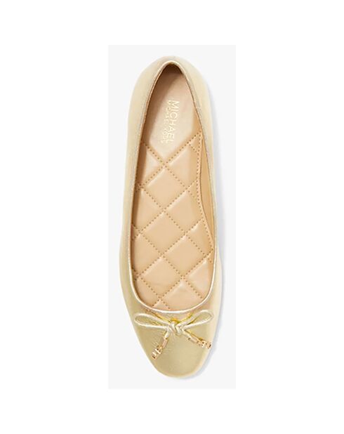 Ballerines en Cuir Noriflat dorées
