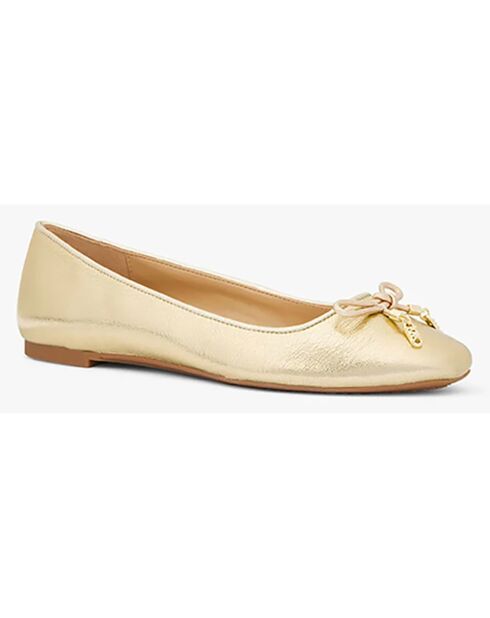 Ballerines en Cuir Noriflat dorées
