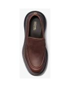 Mocassin en Cuir Shiloh chocolat - Talon 7.6 cm