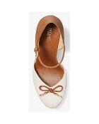 Sandales en Cuir Noriwedgee beige/marron - Talon 10.7 cm