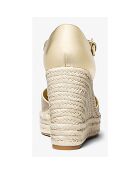 Sandales en Cuir Noriwedgee dorées - Talon 10.7 cm