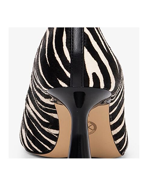 Escarpins en Cuir Amali noir/blanc - Talon 7.6 cm