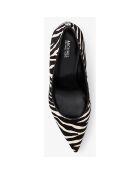 Escarpins en Cuir Amali noir/blanc - Talon 7.6 cm