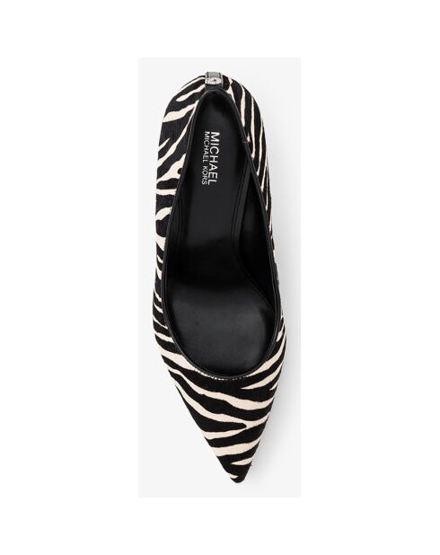 Escarpins en Cuir Amali noir/blanc - Talon 7.6 cm
