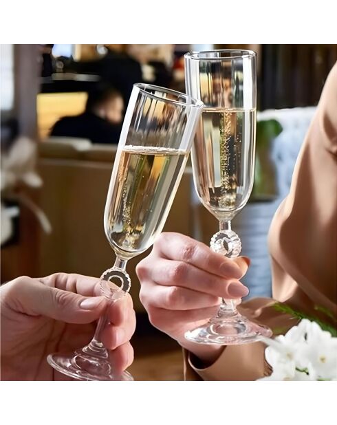 6 Verres transparents - 150 ml