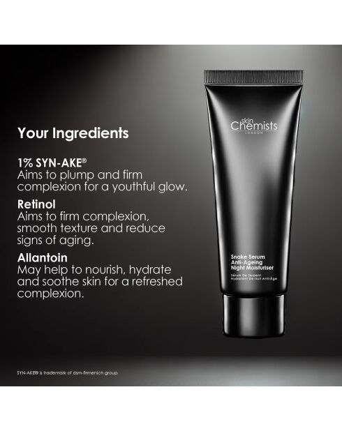Soin de nuit Anti-Âge Hydratant Snake Serum 50 ml