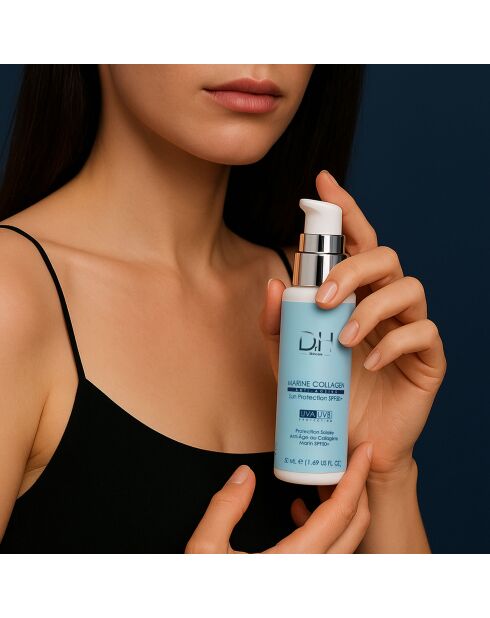 Crema solar de colágeno marino antienvejecimiento SPF 50 50 ml