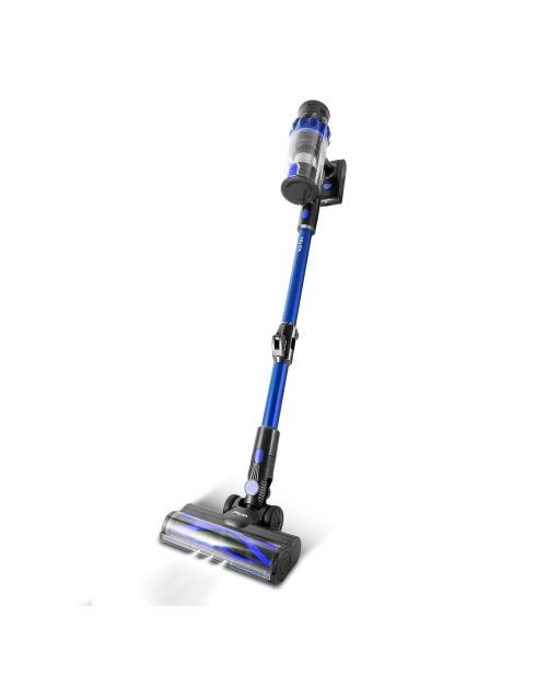 Aspirateur Balai Sans Fil Smart avec brosse PET bleu/noir - 26x24x110 cm