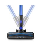Aspirateur Balai Sans Fil Smart avec brosse PET bleu/noir - 26x24x110 cm