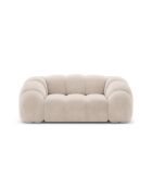 Canapé Velours Lyna 2 Places beige - 180x114x72 cm