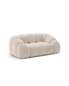 Canapé Velours Lyna 2 Places beige - 180x114x72 cm